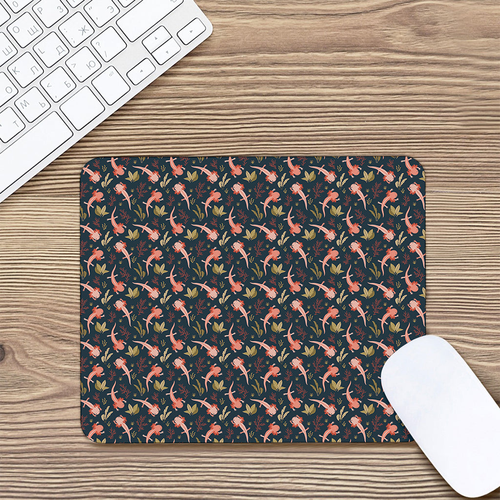 Baby Axolotl Pattern Print Mouse Pad