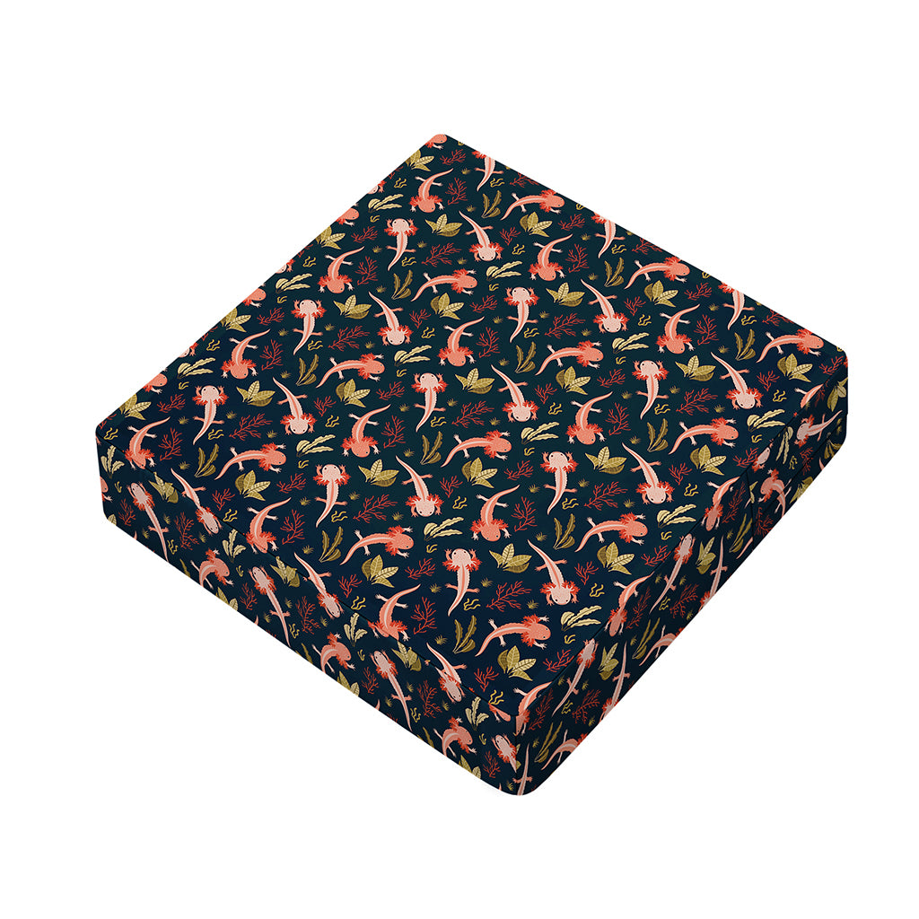 Baby Axolotl Pattern Print Outdoor Seat Cushion Cover