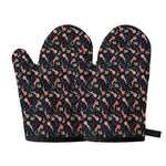 Baby Axolotl Pattern Print Oven Mitts