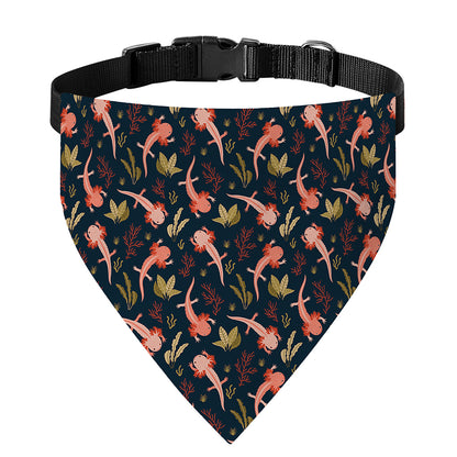 Baby Axolotl Pattern Print Over The Collar Dog Bandana