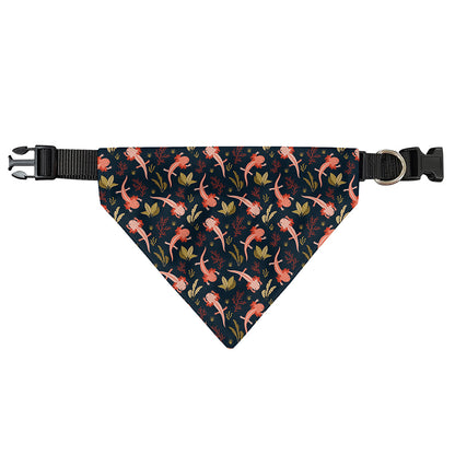 Baby Axolotl Pattern Print Over The Collar Dog Bandana