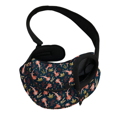 Baby Axolotl Pattern Print Pet Sling Carrier