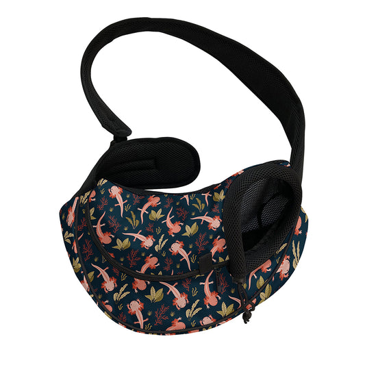Baby Axolotl Pattern Print Pet Sling Carrier
