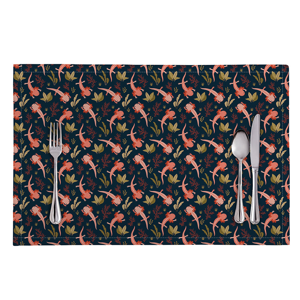 Baby Axolotl Pattern Print Placemat