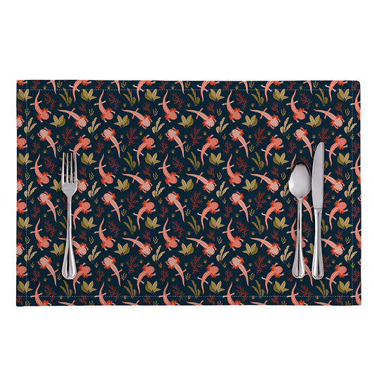 Baby Axolotl Pattern Print Placemat