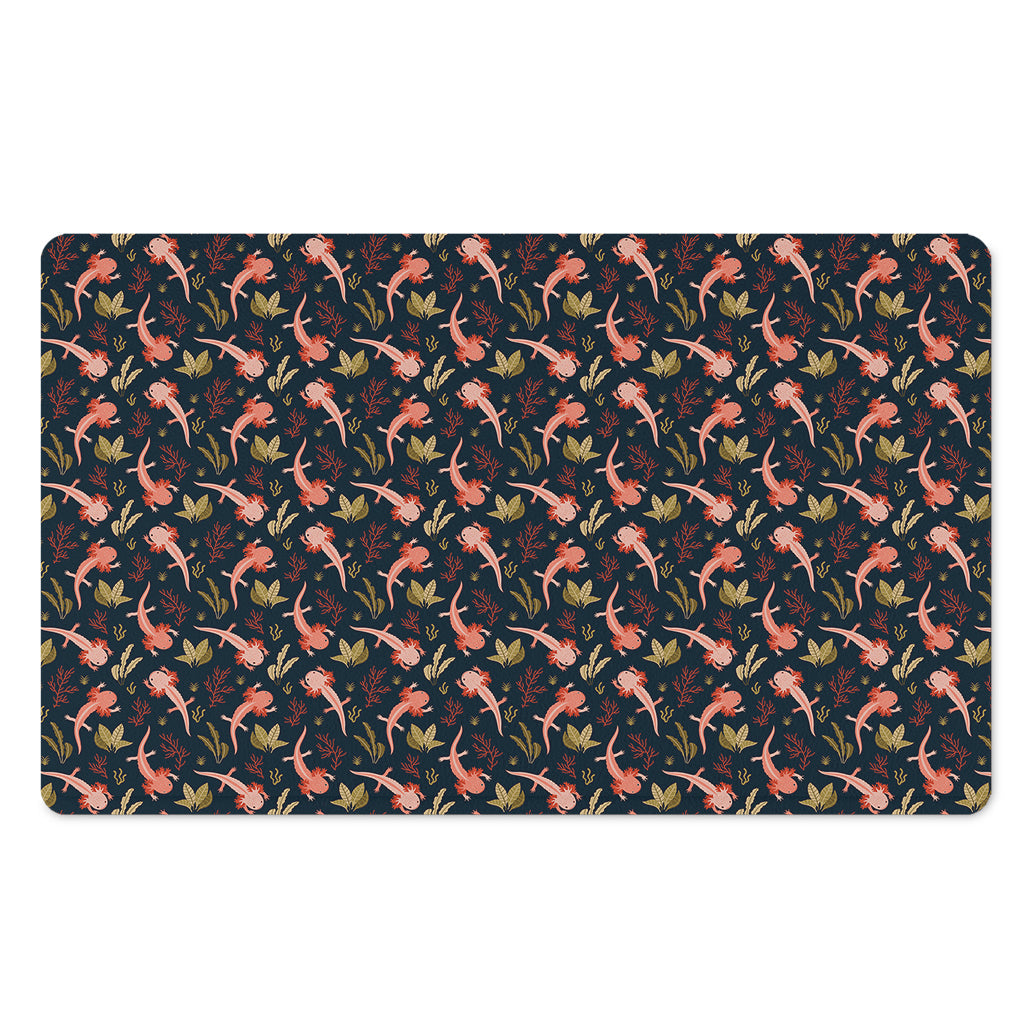 Baby Axolotl Pattern Print Polyester Doormat