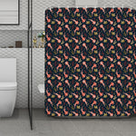 Baby Axolotl Pattern Print Polyester Shower Curtain