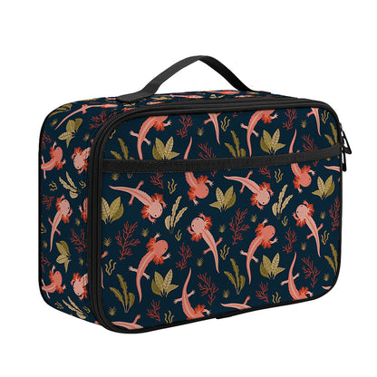 Baby Axolotl Pattern Print Portable Lunch Bag