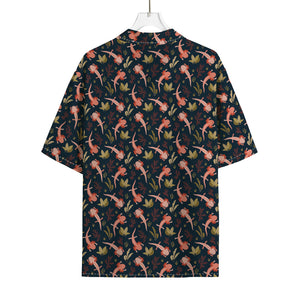 Baby Axolotl Pattern Print Rayon Hawaiian Shirt