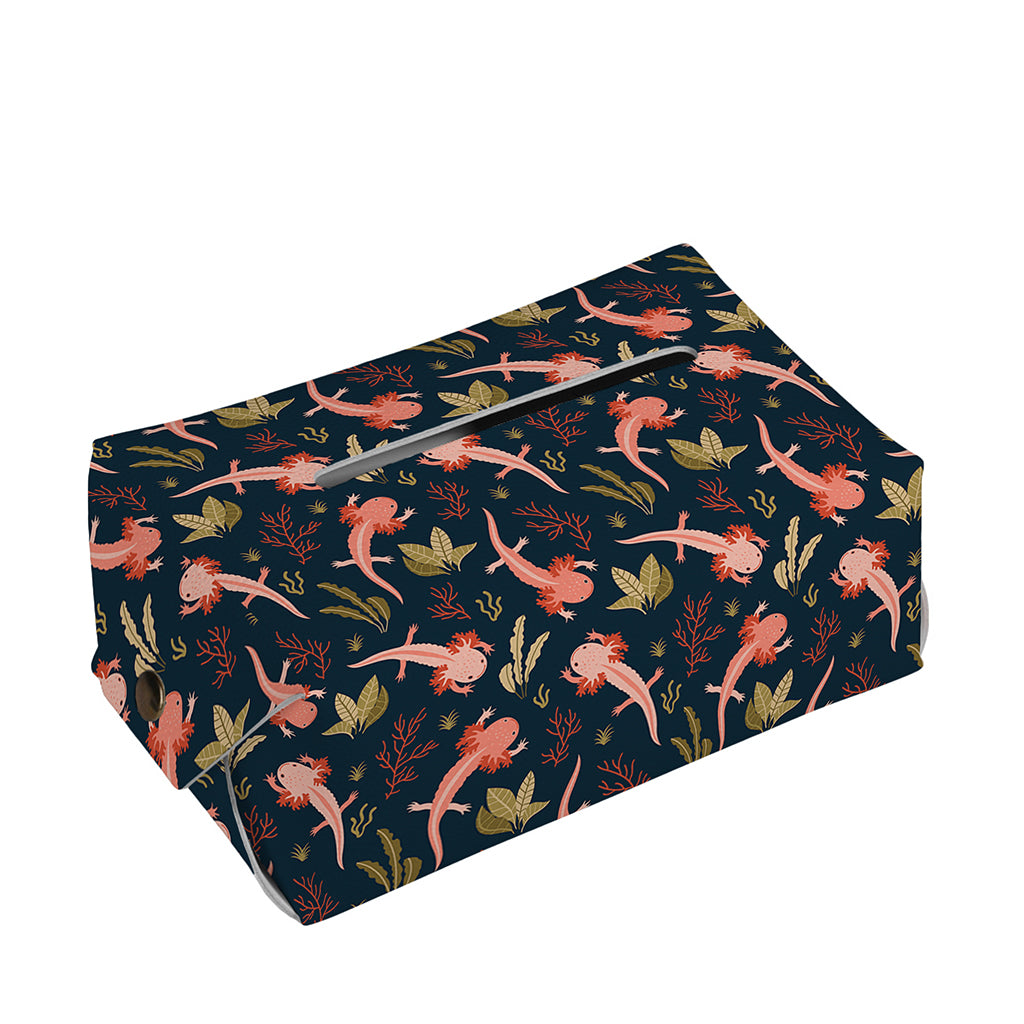 Baby Axolotl Pattern Print Rectangle Tissue Box Cover