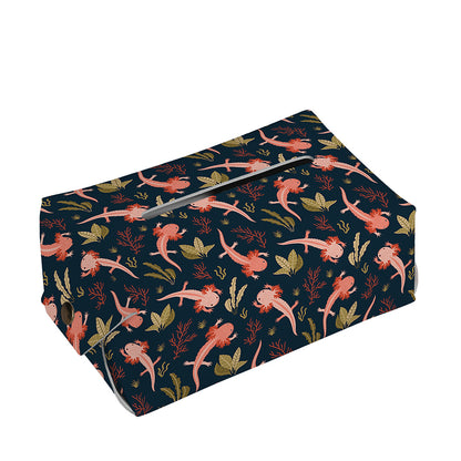 Baby Axolotl Pattern Print Rectangle Tissue Box Cover