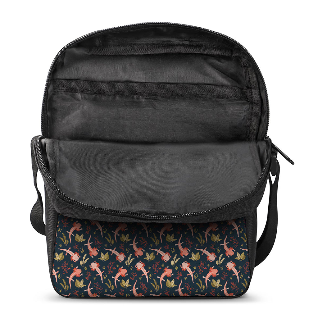 Baby Axolotl Pattern Print Rectangular Crossbody Bag