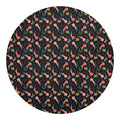 Baby Axolotl Pattern Print Round Blanket