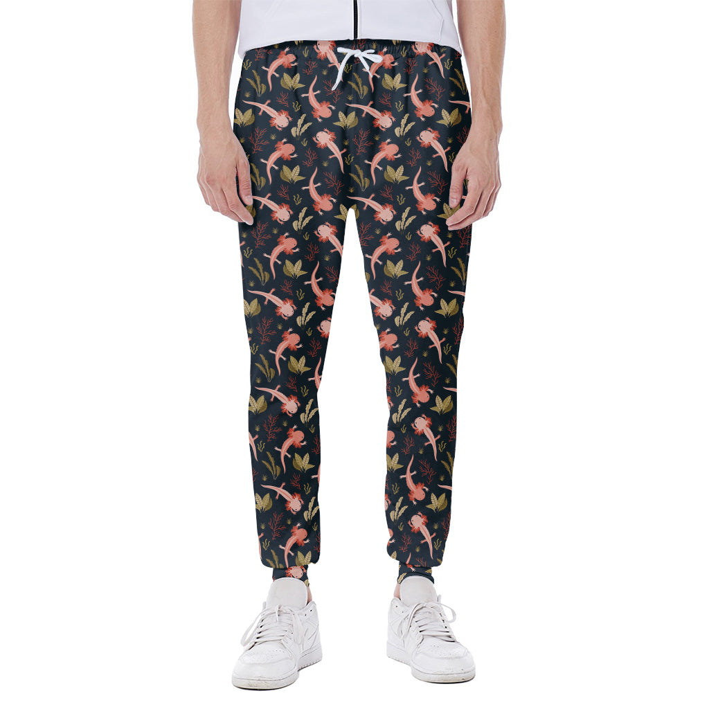 Baby Axolotl Pattern Print Scuba Joggers