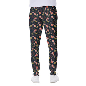 Baby Axolotl Pattern Print Scuba Joggers