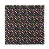 Baby Axolotl Pattern Print Silk Bandana