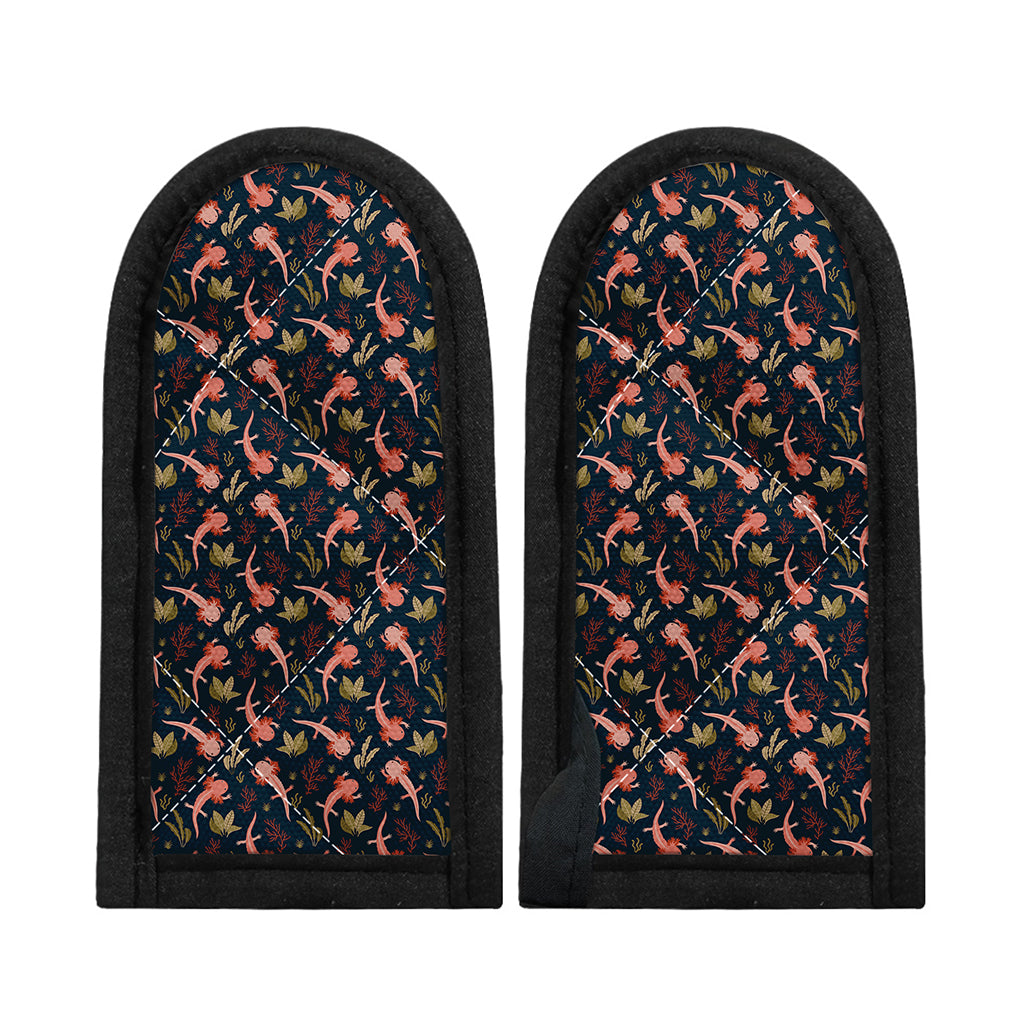 Baby Axolotl Pattern Print Skillet Handle Cover