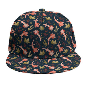 Baby Axolotl Pattern Print Snapback Cap