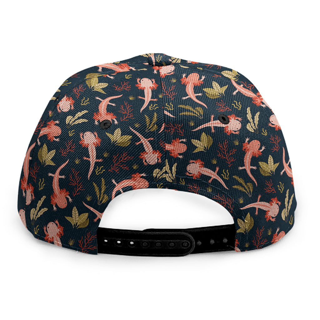 Baby Axolotl Pattern Print Snapback Cap