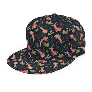 Baby Axolotl Pattern Print Snapback Cap