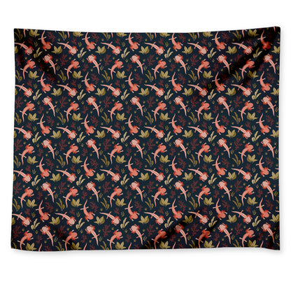 Baby Axolotl Pattern Print Tapestry