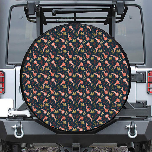 Baby Axolotl Pattern Print Tire Cover