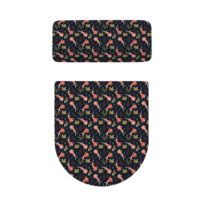 Baby Axolotl Pattern Print Toilet Lid And Tank Cover Set