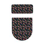 Baby Axolotl Pattern Print Toilet Lid And Tank Cover Set