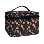 Baby Axolotl Pattern Print Travel Makeup Bag