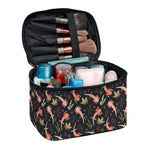 Baby Axolotl Pattern Print Travel Makeup Bag