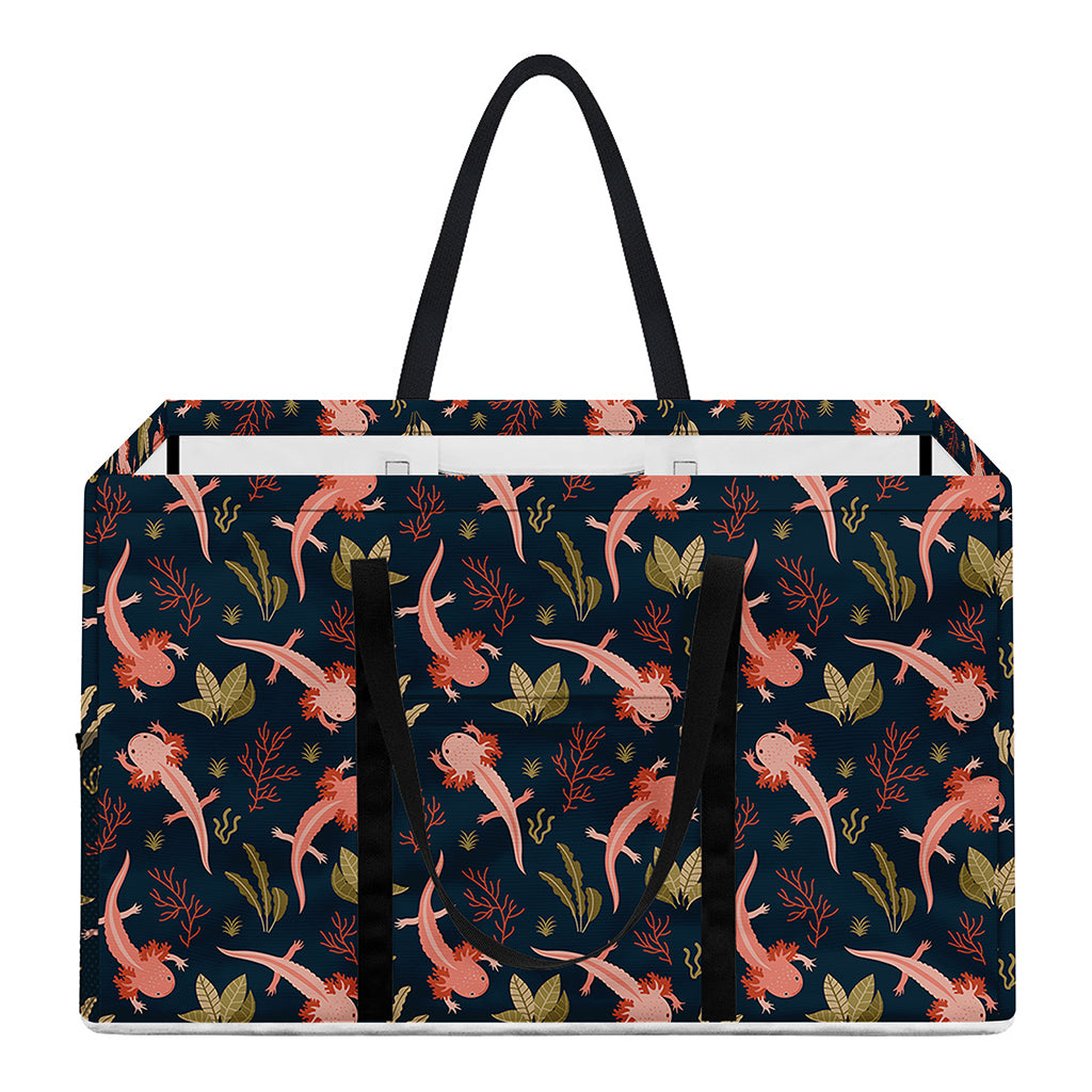 Baby Axolotl Pattern Print Utility Tote Bag