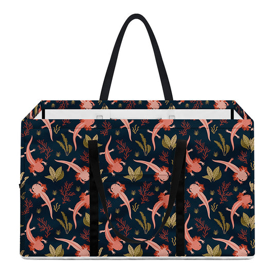 Baby Axolotl Pattern Print Utility Tote Bag