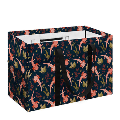 Baby Axolotl Pattern Print Utility Tote Bag