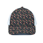 Baby Axolotl Pattern Print White Mesh Trucker Cap