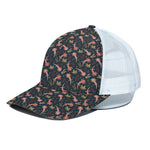 Baby Axolotl Pattern Print White Mesh Trucker Cap