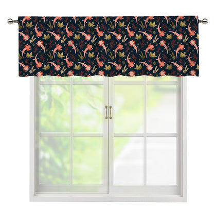 Baby Axolotl Pattern Print Window Valance
