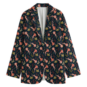 Baby Axolotl Pattern Print Women's Blazer