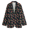 Baby Axolotl Pattern Print Women's Blazer