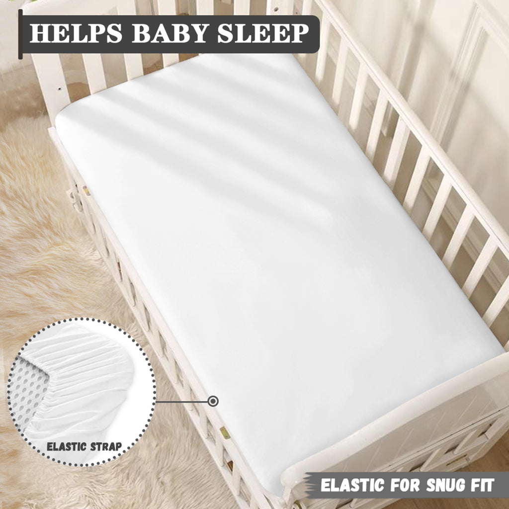 Abstract Cartoon Galaxy Space Print Baby Crib Sheet