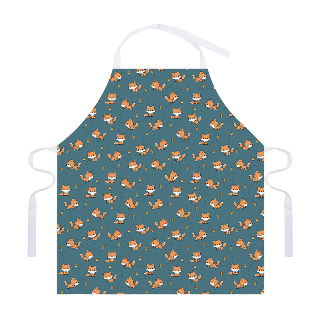 Baby Fox Pattern Print Adjustable Apron