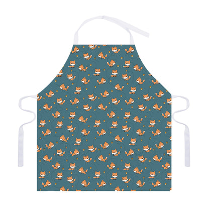 Baby Fox Pattern Print Adjustable Apron