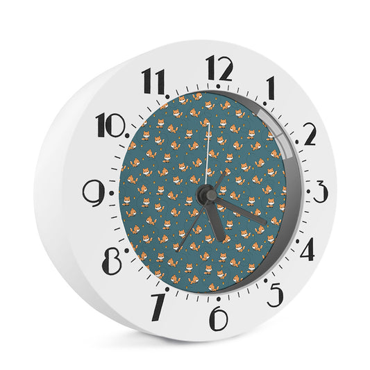 Baby Fox Pattern Print Alarm Clock
