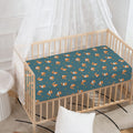 Baby Fox Pattern Print Baby Crib Sheet
