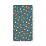 Baby Fox Pattern Print Baby Crib Sheet
