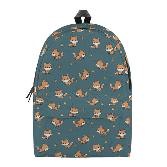Baby Fox Pattern Print Backpack