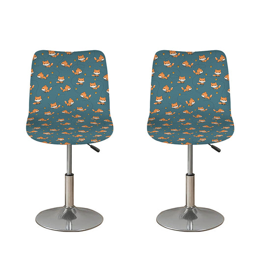 Baby Fox Pattern Print Bar Stool Covers