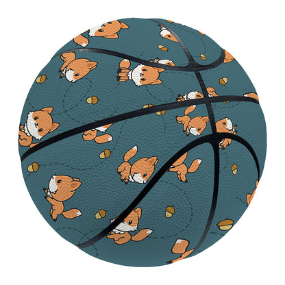 Baby Fox Pattern Print Basketball