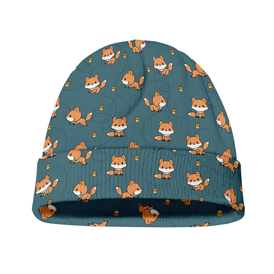 Baby Fox Pattern Print Beanie