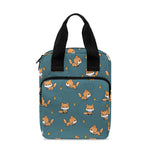 Baby Fox Pattern Print Bible Tote Bag
