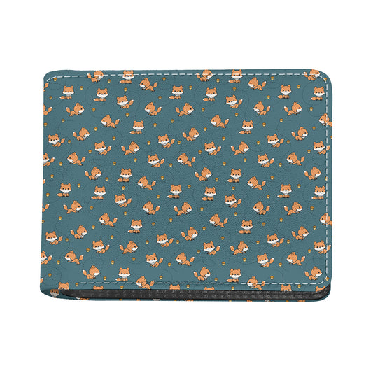 Baby Fox Pattern Print Bifold Wallet